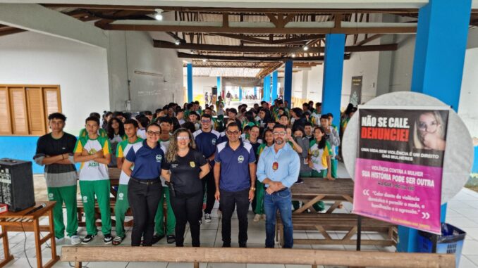 Policiais Civis do Acre fazem palestra sobre violência doméstica em escolas públicas da região do Juruá | Cidade AC News – Notícias do Acre