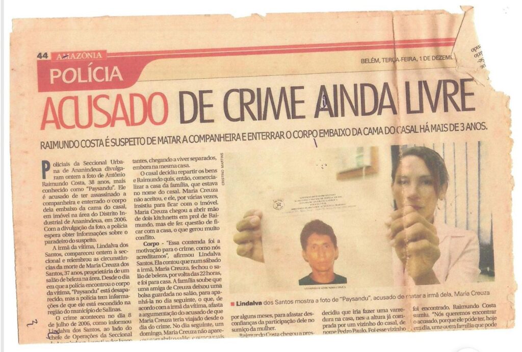 Condenado por matar a esposa no Pará é preso no Acre após 20 anos