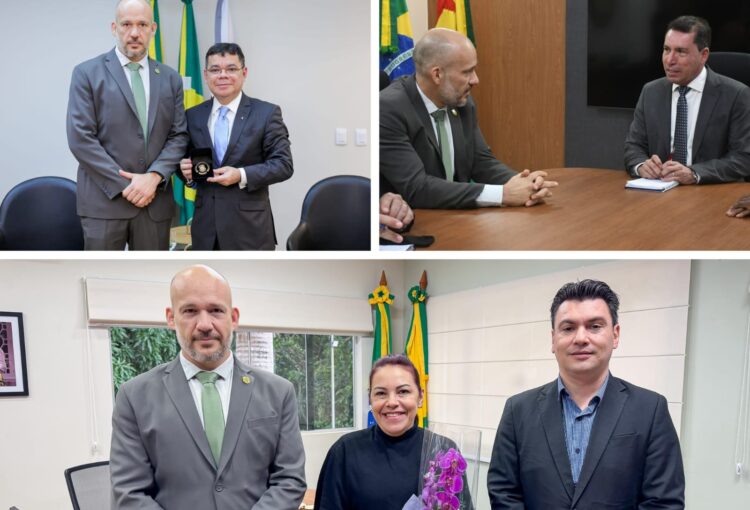 Cúpula da Polícia Civil do Acre cumpre agenda estratégica com PGE, TJAC e MPAC